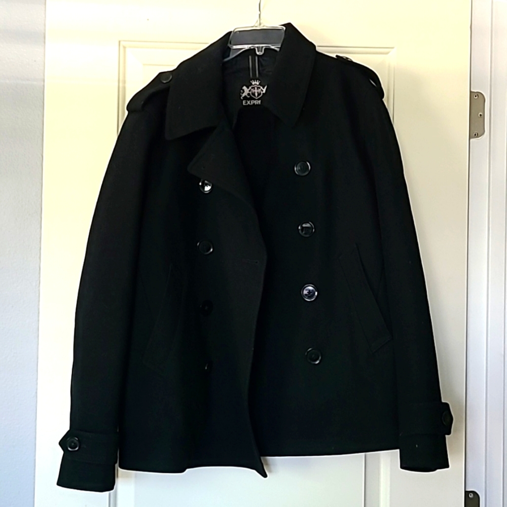 Express pea coat size medium (men)